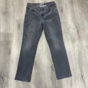 LEVIS Jeans Womens Size 10 Classic Straight Mid Rise Gray Stretch Denim